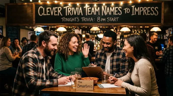 clever trivia team names to impress