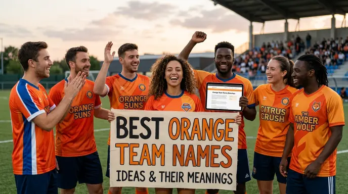 best orange team names