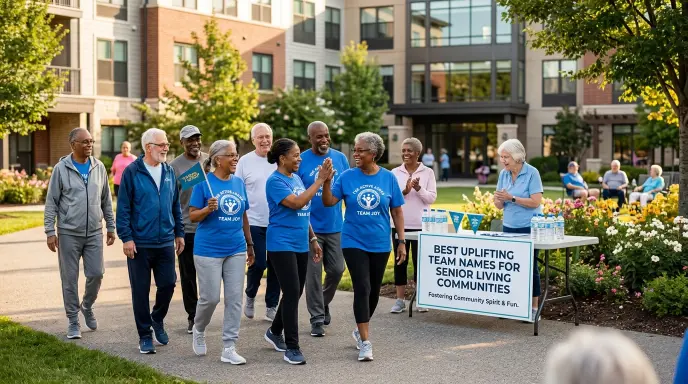 best uplifting team names for senior living communities