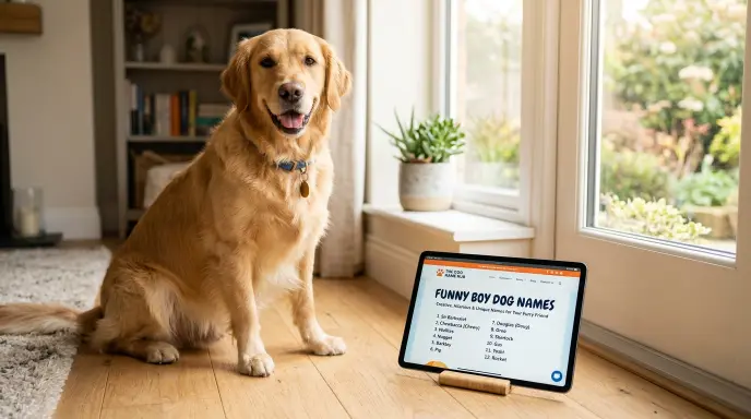 funny boy dog names