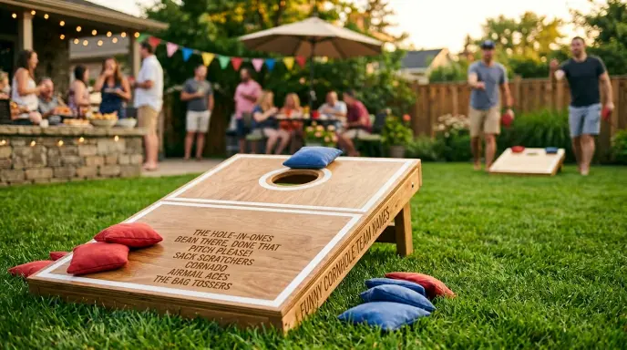 funny cornhole team names
