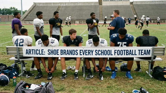 shoe brands every school football team
