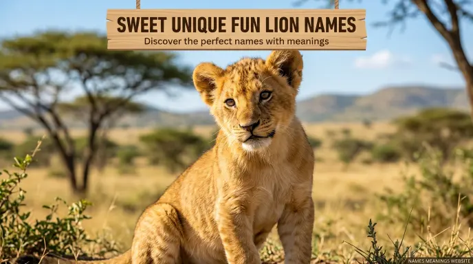 sweet unique fun lion names